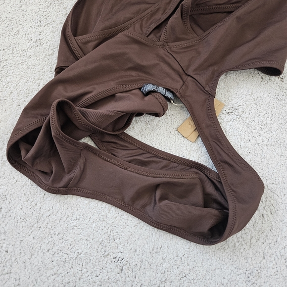 NWT Skims | Monokini Cocoa Chocolate Brown One Piece Swimsuit Womens 2X - Picture 10 of 11